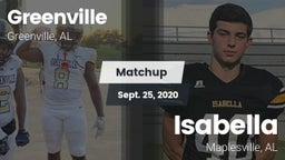Matchup: Greenville High vs. Isabella  2020