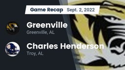 Recap: Greenville  vs. Charles Henderson  2022