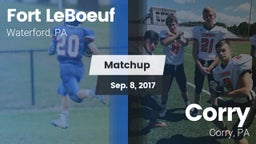 Matchup: Fort LeBoeuf High vs. Corry  2017