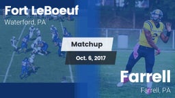 Matchup: Fort LeBoeuf High vs. Farrell  2017