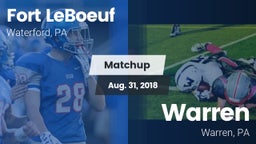 Matchup: Fort LeBoeuf High vs. Warren  2018
