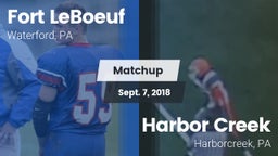 Matchup: Fort LeBoeuf High vs. Harbor Creek  2018