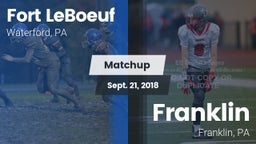 Matchup: Fort LeBoeuf High vs. Franklin  2018