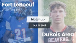Matchup: Fort LeBoeuf High vs. DuBois Area  2018