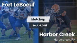 Matchup: Fort LeBoeuf High vs. Harbor Creek  2019