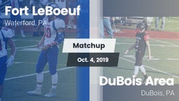 Matchup: Fort LeBoeuf High vs. DuBois Area  2019