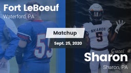 Matchup: Fort LeBoeuf High vs. Sharon  2020