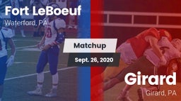 Matchup: Fort LeBoeuf High vs. Girard  2020