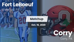 Matchup: Fort LeBoeuf High vs. Corry  2020