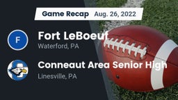 Recap: Fort LeBoeuf  vs. Conneaut Area Senior High 2022