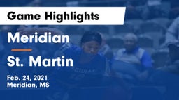 Meridian  vs St. Martin  Game Highlights - Feb. 24, 2021