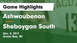 Ashwaubenon  vs Sheboygan South  Game Highlights - Dec. 5, 2017