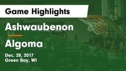 Ashwaubenon  vs Algoma  Game Highlights - Dec. 28, 2017