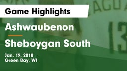 Ashwaubenon  vs Sheboygan South  Game Highlights - Jan. 19, 2018