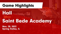 Hall  vs Saint Bede Academy Game Highlights - Nov. 28, 2022