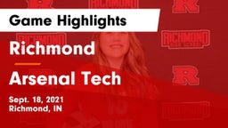 Richmond  vs Arsenal Tech  Game Highlights - Sept. 18, 2021