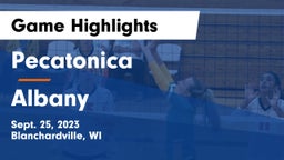 Pecatonica  vs Albany  Game Highlights - Sept. 25, 2023