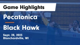 Pecatonica  vs Black Hawk Game Highlights - Sept. 28, 2023