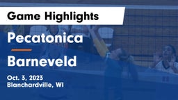 Pecatonica  vs Barneveld  Game Highlights - Oct. 3, 2023