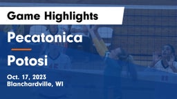 Pecatonica  vs Potosi Game Highlights - Oct. 17, 2023