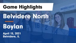 Belvidere North  vs Boylan Game Highlights - April 15, 2021
