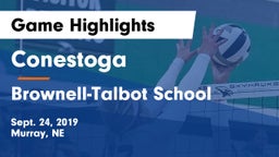 Conestoga  vs Brownell-Talbot School Game Highlights - Sept. 24, 2019