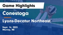 Conestoga  vs Lyons-Decatur Northeast Game Highlights - Sept. 16, 2023