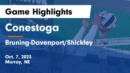 Conestoga  vs Bruning-Davenport/Shickley  Game Highlights - Oct. 7, 2023