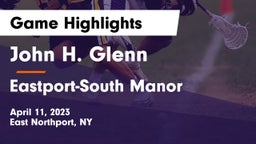 John H. Glenn  vs Eastport-South Manor  Game Highlights - April 11, 2023