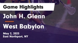 John H. Glenn  vs West Babylon  Game Highlights - May 2, 2023