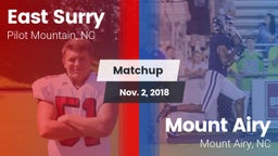 Matchup: East Surry High vs. Mount Airy  2018