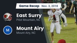 Recap: East Surry  vs. Mount Airy  2018