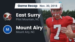 Recap: East Surry  vs. Mount Airy  2018