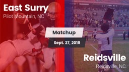 Matchup: East Surry High vs. Reidsville  2019