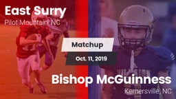 Matchup: East Surry High vs. Bishop McGuinness  2019