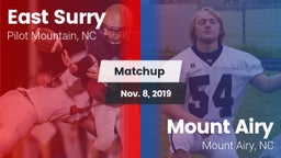 Matchup: East Surry High vs. Mount Airy  2019