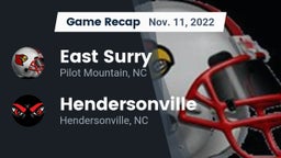 Recap: East Surry  vs. Hendersonville  2022