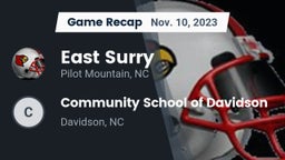 Recap: East Surry  vs. Community School of Davidson 2023