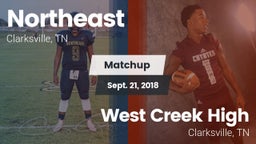 Matchup: Northeast vs. West Creek High 2018