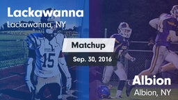 Matchup: Lackawanna High vs. Albion  2016