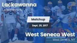 Matchup: Lackawanna High vs. West Seneca West  2017