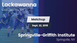 Matchup: Lackawanna High vs. Springville-Griffith Institute  2018