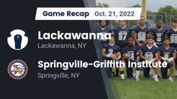 Recap: Lackawanna  vs. Springville-Griffith Institute  2022