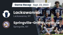 Recap: Lackawanna  vs. Springville-Griffith Institute  2023