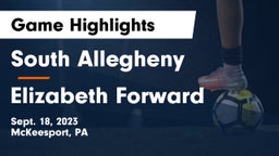 South Allegheny  vs Elizabeth Forward  Game Highlights - Sept. 18, 2023