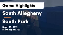 South Allegheny  vs South Park  Game Highlights - Sept. 15, 2022