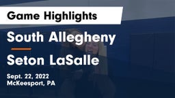 South Allegheny  vs Seton LaSalle  Game Highlights - Sept. 22, 2022