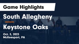 South Allegheny  vs Keystone Oaks  Game Highlights - Oct. 3, 2023