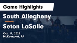 South Allegheny  vs Seton LaSalle  Game Highlights - Oct. 17, 2023