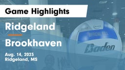 Ridgeland  vs Brookhaven  Game Highlights - Aug. 14, 2023